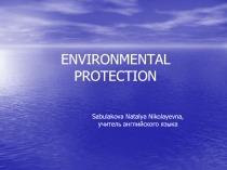 Environmental Protection 8 класс