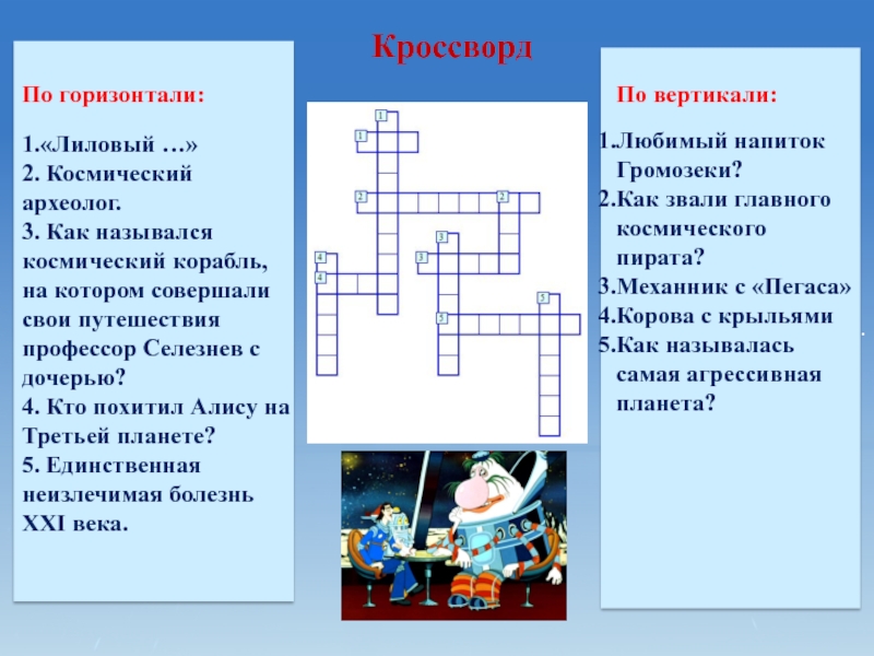 Кроссворд электроник 4 класс