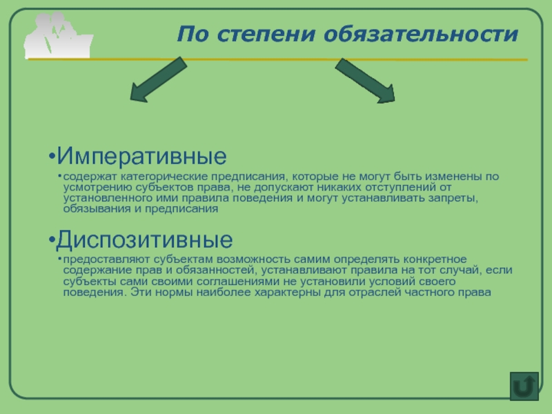 Какие нормы содержит право