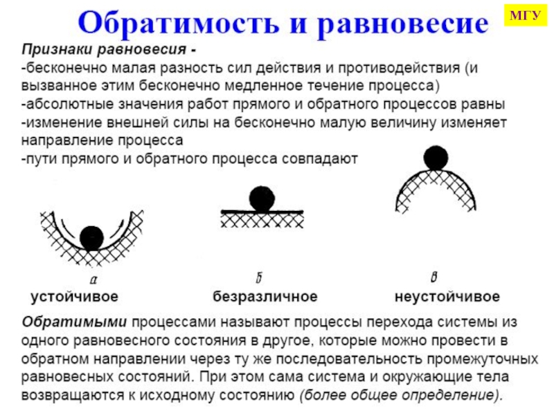 Абсолютный процесс. Основные признаки равновесия. Что является признаком равновесия системы. 4 Признака равновесие. Укажите признак равновесия системы:.