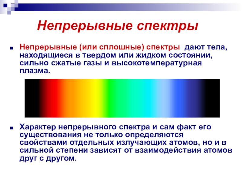 Виды спектров картинки