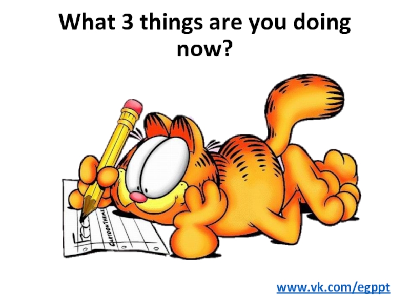 What 3 things are you doing now?
www.vk.com/egppt