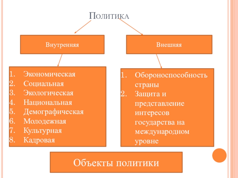 Примеры политики обществознание