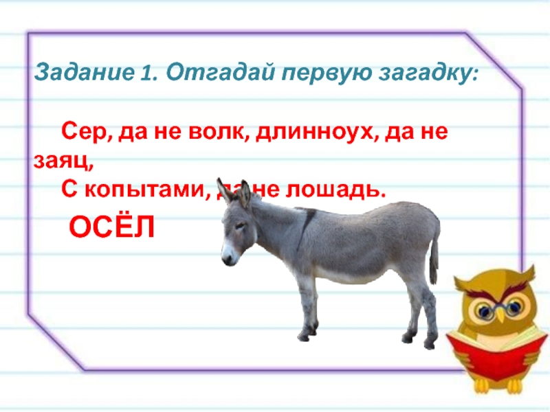 Схема слова ослик