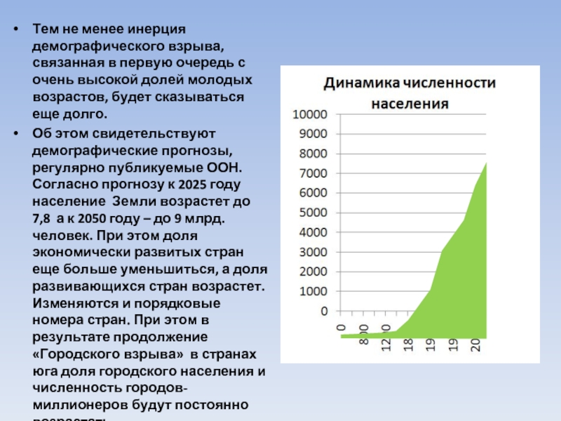 Демографический взрыв презентация