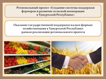 Региональный проект Создание системы поддержки фермеров и развитие сельской