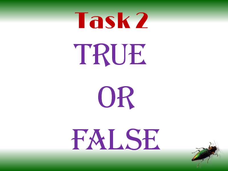 Task 2 true or false