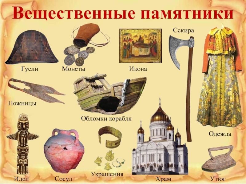 Вещественные памятники. Письменные исторические источники древней Руси.