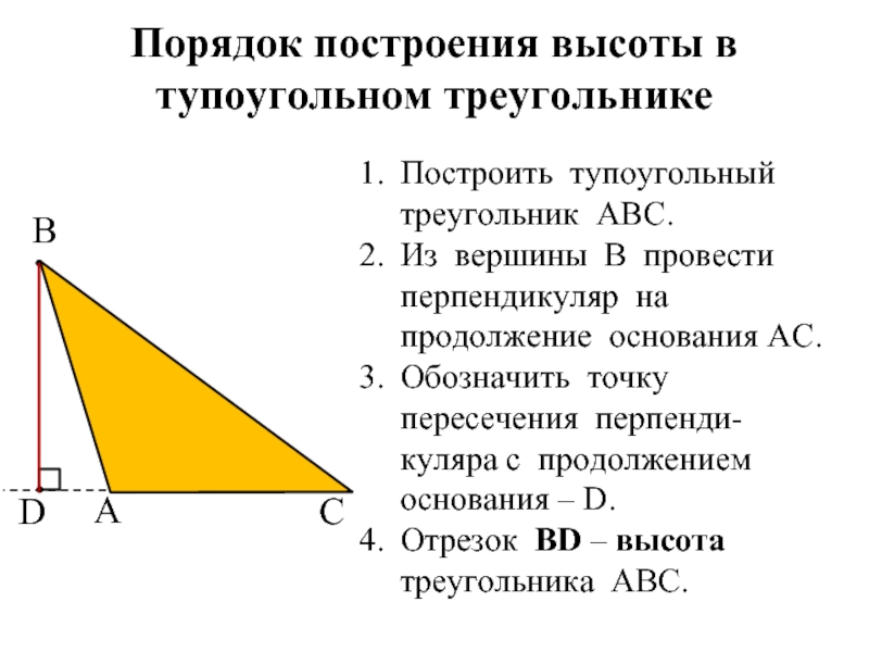 Высоты тупого треугольника картинки