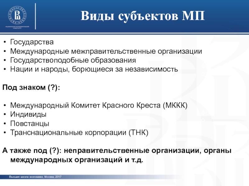 Международная правосубъектность. Виды субъектов. Субъекты МП. Виды субъектов МП. Международная правосубъектность государствоподобных образований.