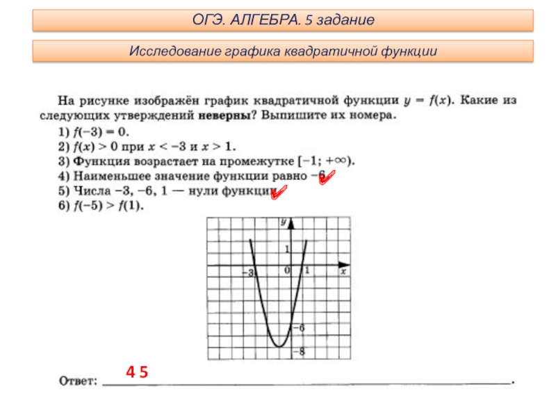 Задания огэ графики функций