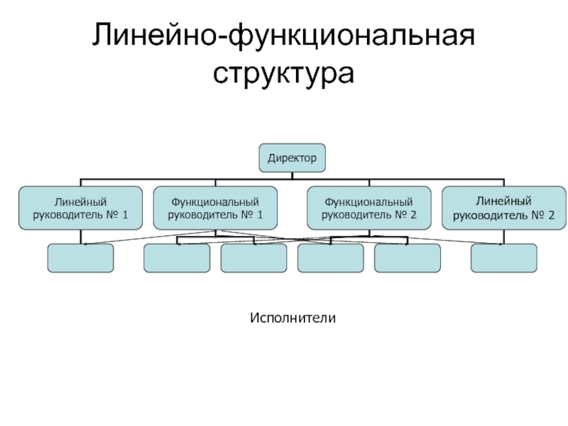 Линейно функциональная организационная структура. Линейно-функциональная организационная структура схема.