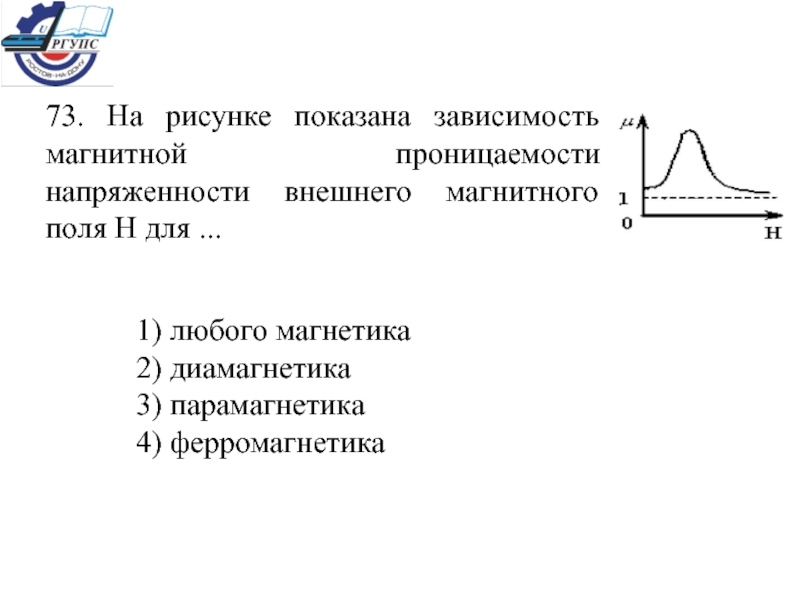 На рисунке показана зависимость проекции вектора индукции магнитного поля в ферромагнетике