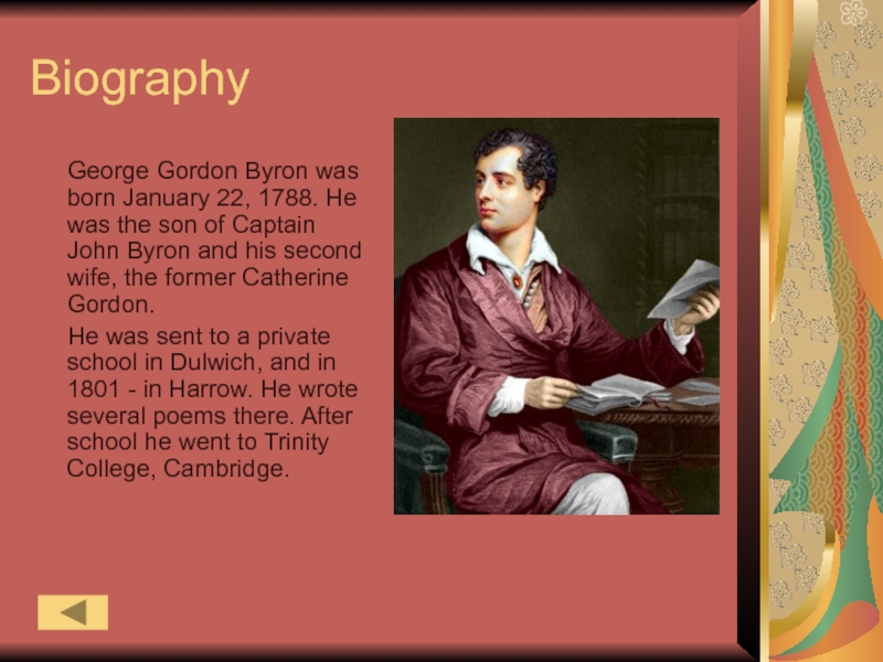 Байрон биография кратко. Капитан Джон Байрон. George Gordon Byron Biography. Байрон на английском. George Gordon Byron short Biography.