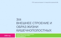 Внешнее строение и образ жизни кишечнополостных 7 класс