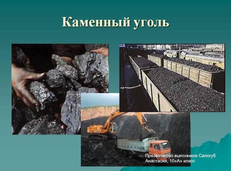 Презентация Каменный уголь