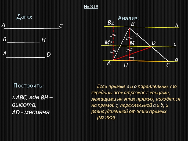 Часть схемы решения задачи на построение в которой доказывается то что построенная фигура называется