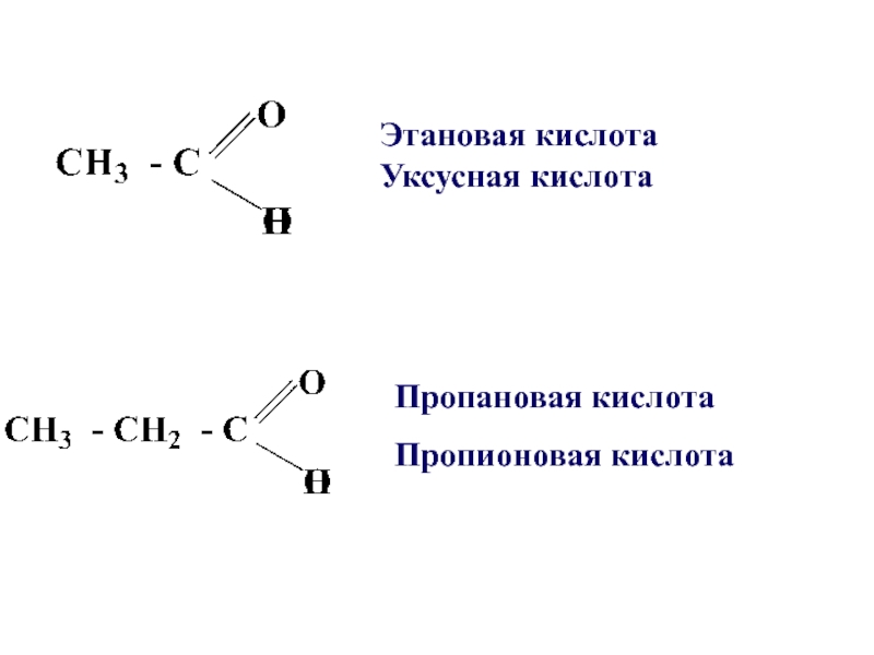 Пропан пропионовая кислота