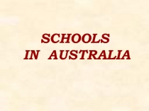 Schools in Australia