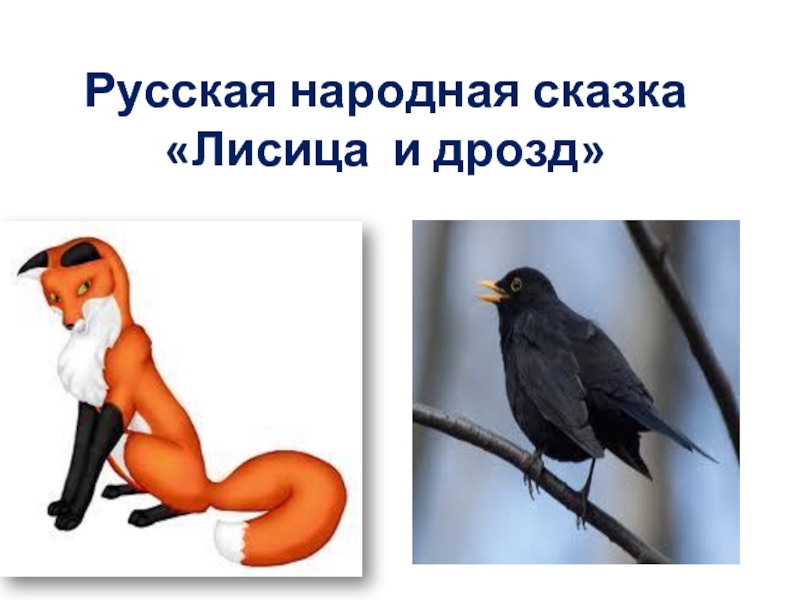 Русская народная сказка «Лисица и дрозд»