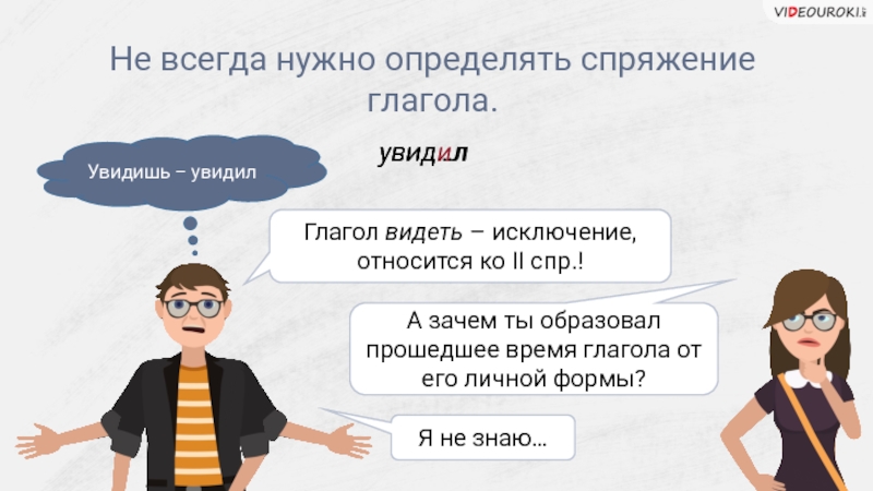 Вид глагола заметил. Видеть глагол. Видеть исключение. Увидел или увидил правило.