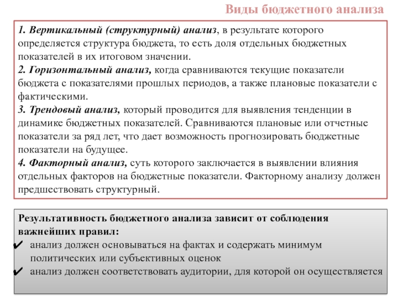 Анализ бюджета. Виды бюджетного анализа. Виды анализа бюджета. Бюджетный анализ это. Цель бюджетного анализа:.