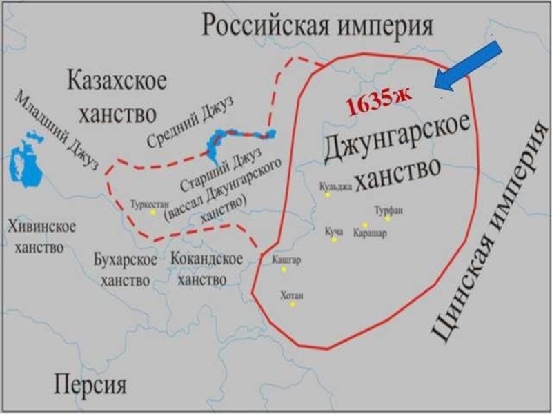 Бухарское ханство карта