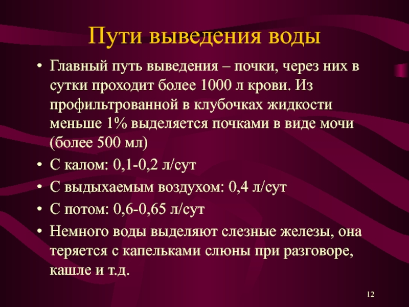 Путь вывода. Пути выведения мочи. Основные пути выведения воды. Пути выведения через почки. Выведение воды через почки.