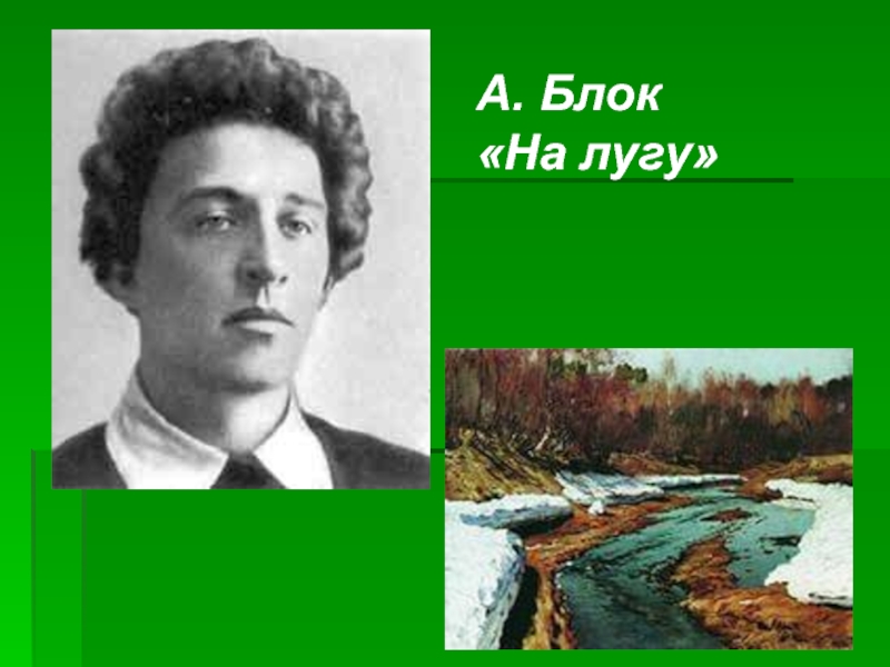 Урок чтения 2 класс блок на лугу. Блок на лугу. Блок а.а. "стихотворения".