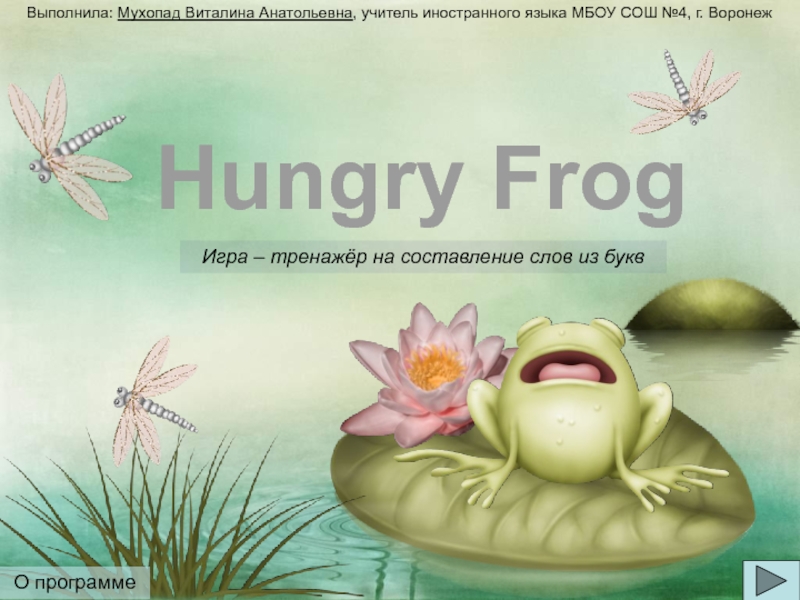 Hungry Frog 4 класс