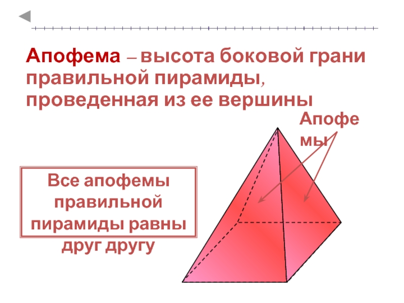 Высота боковой