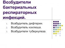 Возбудители бактериальных респираторных инфекций