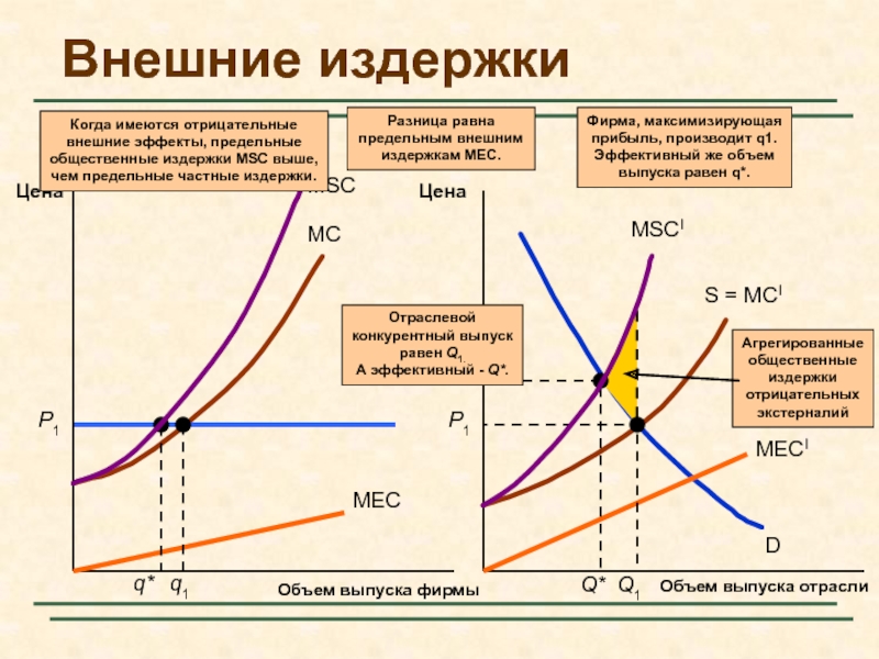 Что такое издержки. Примеры внутренних и внешних издержек. Внешние издержки. График внешних издержек. Предельные внешние издержки.