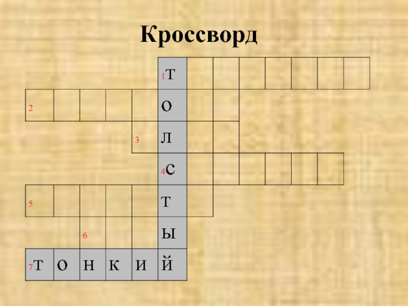 Кроссворд на тему кавказский пленник 5 класс