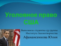 Уголовное право США