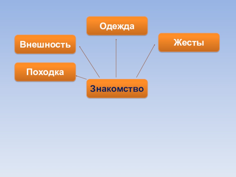 ЖестыВнешностьОдеждаЗнакомствоПоходка