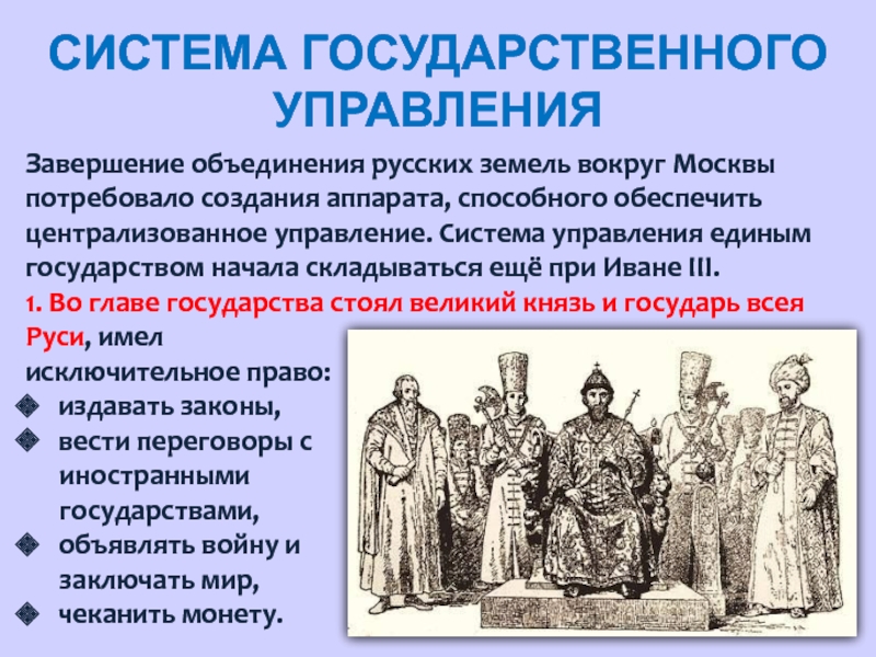 Объединение русских земель вокруг москвы иван 3 6 класс презентация андреев