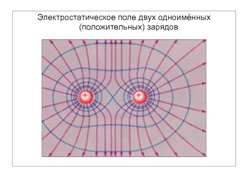 Одноименные заряды рисунок