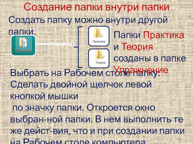 Как внутри папки создать папку. Как создать папку для презентации. Как создать внутри директории директорию. Создать папку можно свадьбу. Почему создается папка