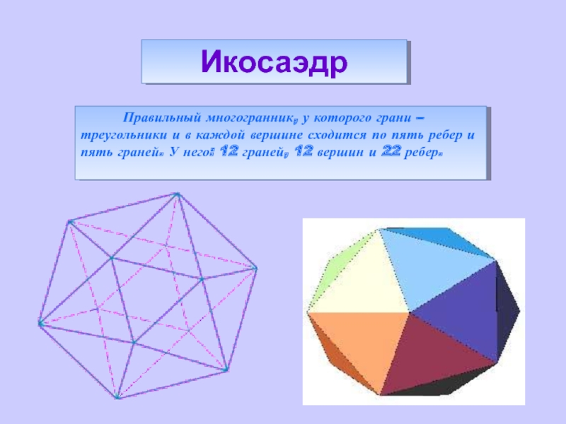 Правильные многогранники 5 класс наглядная геометрия презентация