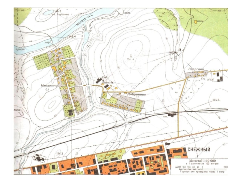 Топографическая карта михалино березовка