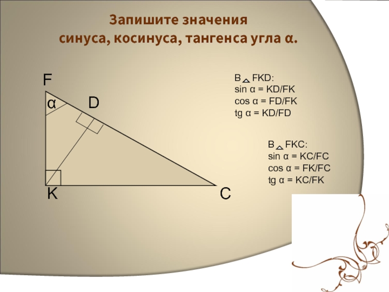 Синус геометрия. Геометрический смысл синуса.