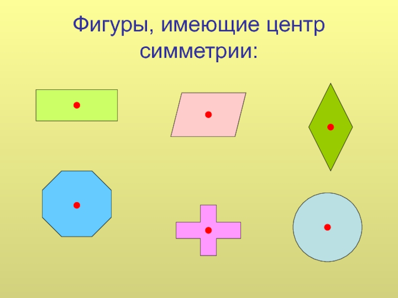 Примеры фигур обладающих