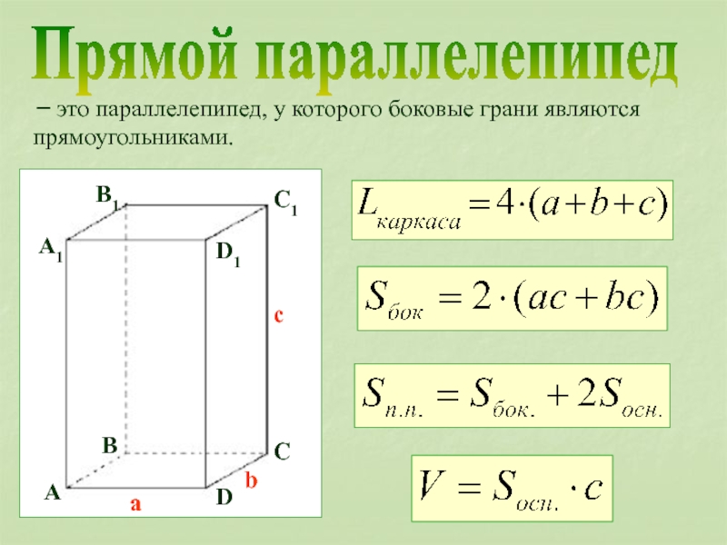 Параллелепипед рисунок геометрия