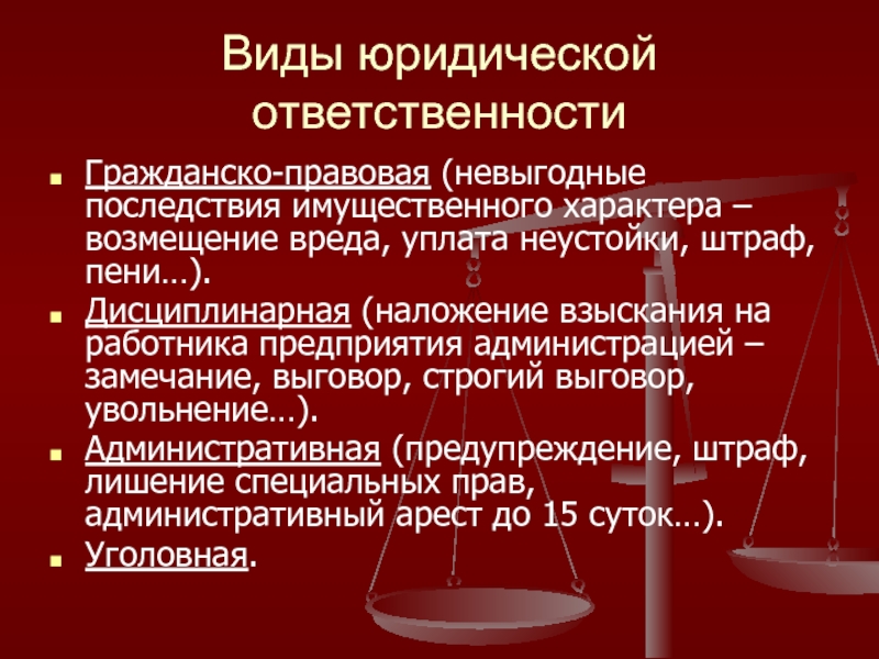 Защита материальных и нематериальных прав причинение и возмещение вреда 11 класс презентация