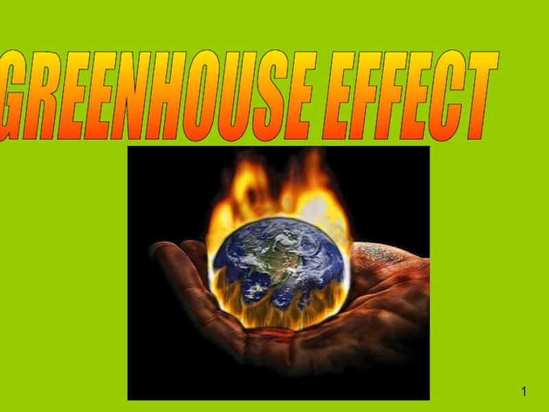 Презентация Greenhouse effect