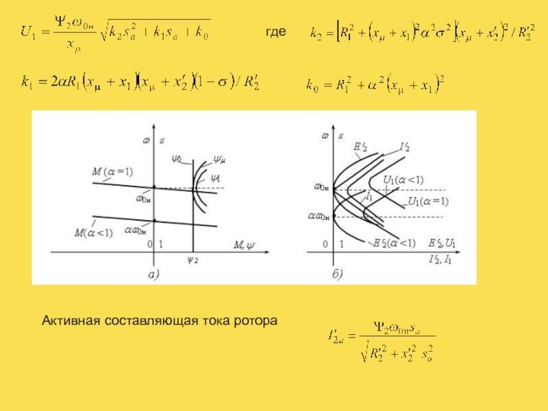 Активная составляющая тока. Составляющие тока.