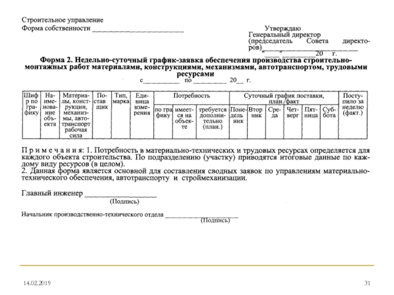 Образец заявки на стройматериалы образец