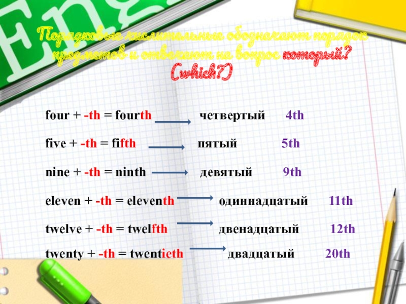 Порядковые числительные презентация 3 класс