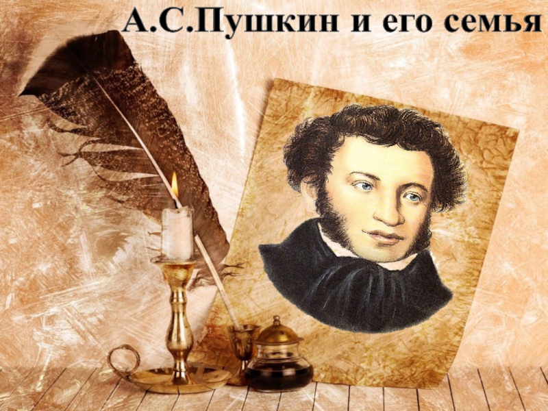 Презентация А.С.Пушкин и его семья